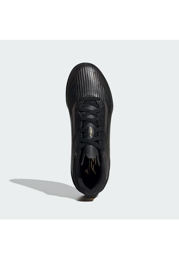 Adidas - Buty F50 League TF Kids. Kolor: żółty, wielokolorowy, czarny, szary. Materiał: materiał