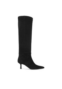 Gino Rossi Kozaki ZANNA-9802 Czarny. Kolor: czarny. Materiał: zamsz, skóra #1