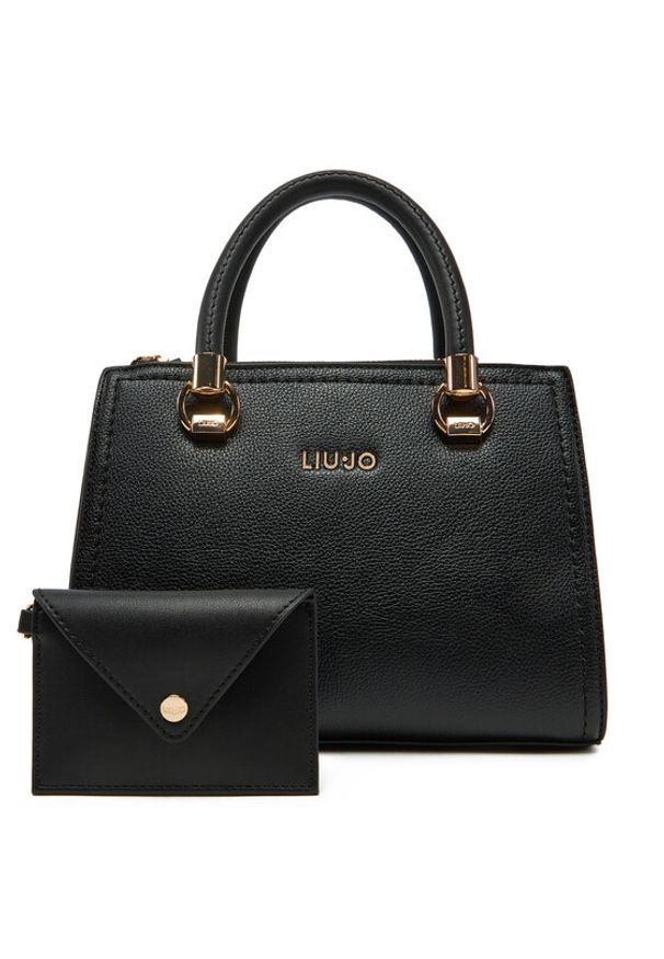 Liu Jo Torebka S Satchel AA5163 E0058 Czarny. Kolor: czarny. Materiał: skórzane