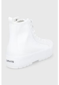 Levi's® - Levi's Trampki damskie kolor biały. Okazja: na spotkanie biznesowe. Nosek buta: okrągły. Zapięcie: sznurówki. Kolor: biały. Styl: biznesowy