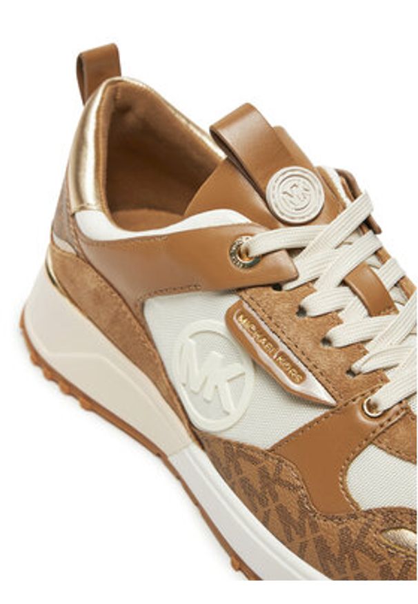 MICHAEL Michael Kors Sneakersy Theo Trainer 43F1THFS2B Brązowy. Kolor: brązowy. Materiał: skóra