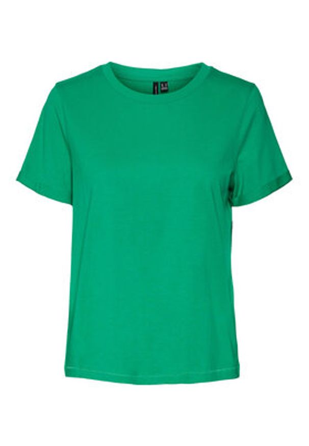 Vero Moda T-Shirt 10243889 Zielony Regular Fit. Kolor: zielony. Materiał: bawełna