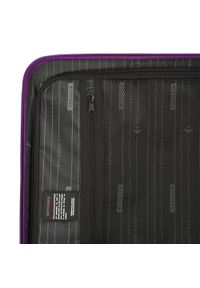 Wittchen - Zestaw walizek z ABS-u delikatnie żłobionych. Kolor: fioletowy. Materiał: guma. Wzór: kolorowy #7