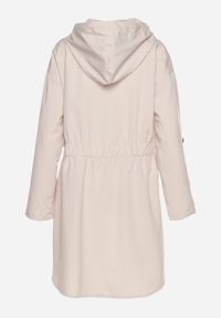 Born2be - Jasnobeżowa Kurtka Oversize Wiatrówka z Kapturem Lafise. Typ kołnierza: kaptur. Kolor: beżowy. Długość rękawa: długi rękaw. Długość: długie #4