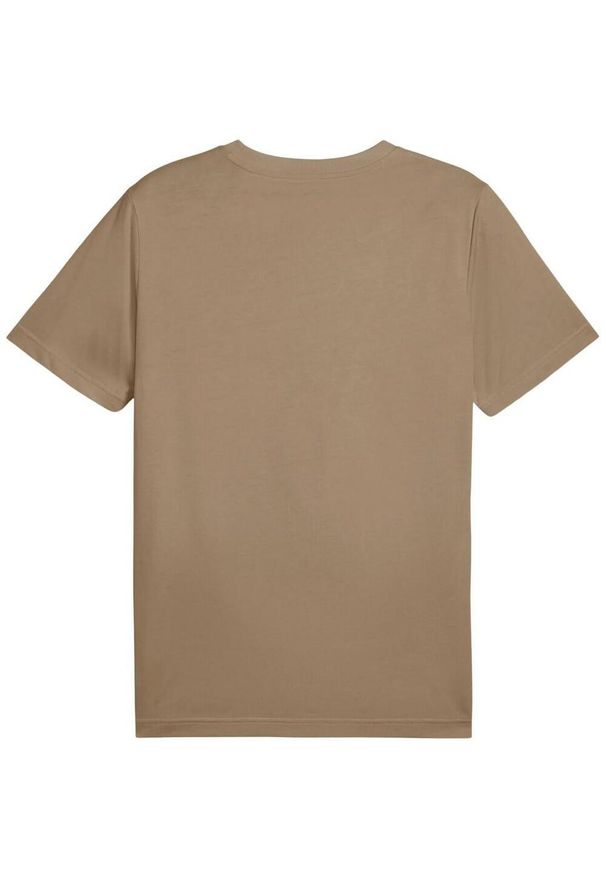 Puma - T-shirt Męski Logo ESS No.1. Kolor: brązowy. Sport: turystyka piesza