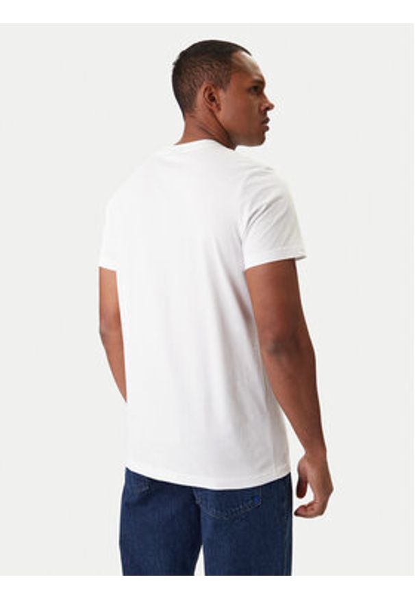 Karl Lagerfeld Jeans T-Shirt B1M17063 Biały Regular Fit. Kolor: biały. Materiał: bawełna