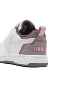 Puma - Dziecięce sneakersy Rebound V6 Lo Mid-90s PUMA. Okazja: na uczelnię. Kolor: fioletowy, szary, biały, wielokolorowy. Sezon: lato. Sport: koszykówka, joga i pilates