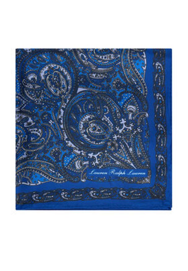 Lauren Ralph Lauren - LAUREN RALPH LAUREN Chusta jedwabna Paisley Sandwashed 454P09786001 Niebieski. Kolor: niebieski. Materiał: jedwab. Wzór: paisley
