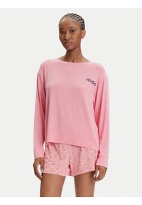 Hugo - HUGO Koszulka piżamowa Unite 50490706 Różowy Relaxed Fit. Kolor: różowy. Materiał: wiskoza