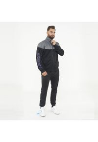 LEGEA - Dres sportowy kompletny UCLA męski. Kolor: czarny. Materiał: dresówka. Wzór: kolorowy. Sport: fitness #1