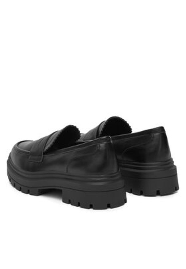 DeeZee Loafersy 58682-8 Czarny. Kolor: czarny. Materiał: skóra