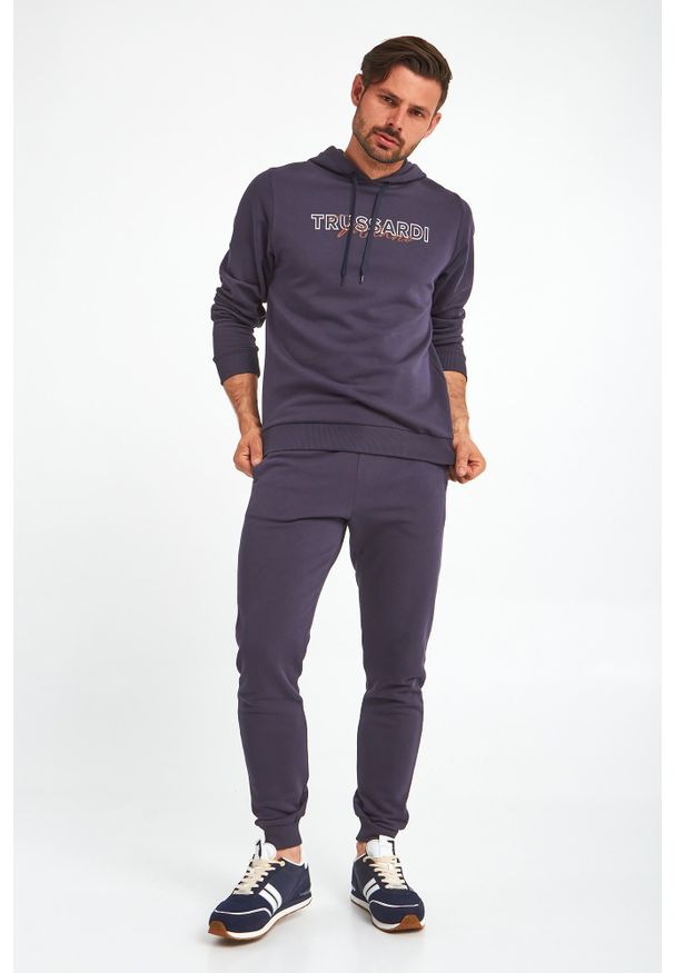 Trussardi Jeans - BLUZA TRUSSARDI. Okazja: na co dzień. Typ kołnierza: kaptur. Wzór: nadruk. Styl: casual
