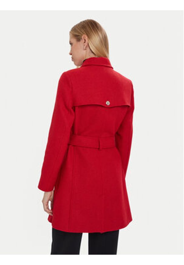 Morgan Płaszcz wełniany 242-GEVA Czerwony Regular Fit. Kolor: czerwony. Materiał: syntetyk