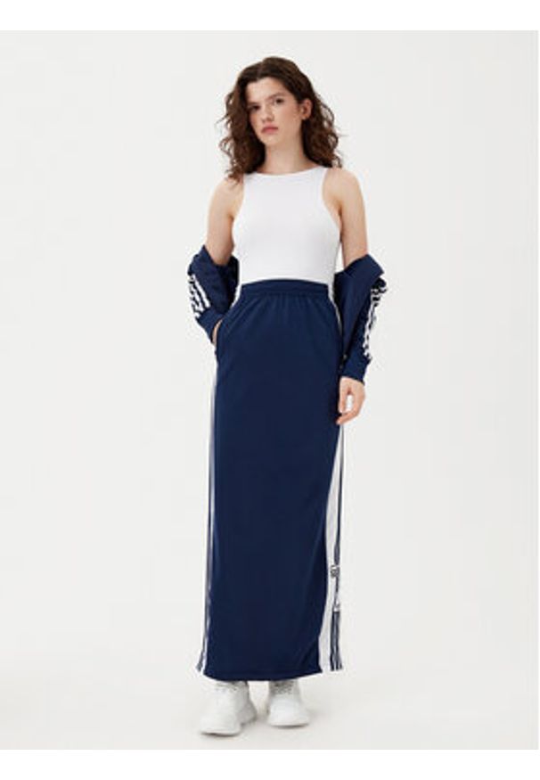 Adidas - adidas Spódnica maxi adicolor Adibreak JD0924 Granatowy Loose Fit. Kolor: niebieski. Materiał: syntetyk