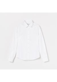 Reserved - Elegancka biała koszula - Biały. Kolor: biały. Styl: elegancki #1