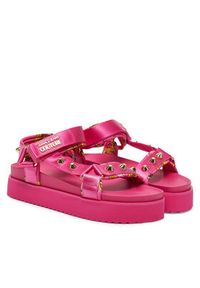 Versace Jeans Couture Sandały 78VA3SM2 Różowy. Kolor: różowy. Materiał: materiał #4