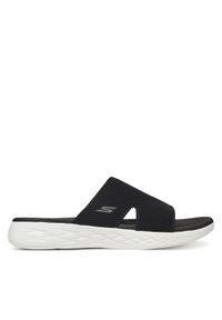 skechers - Skechers Klapki On-The-Go 600-Oceanside 140003/BKW Czarny. Kolor: czarny. Materiał: materiał