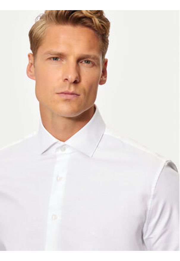 Calvin Klein Koszula K10K113546 Biały Regular Fit. Kolor: biały. Materiał: bawełna