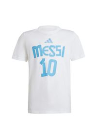 Adidas - Koszulka Messi Name and Number Graphic Kids. Kolor: biały. Materiał: bawełna