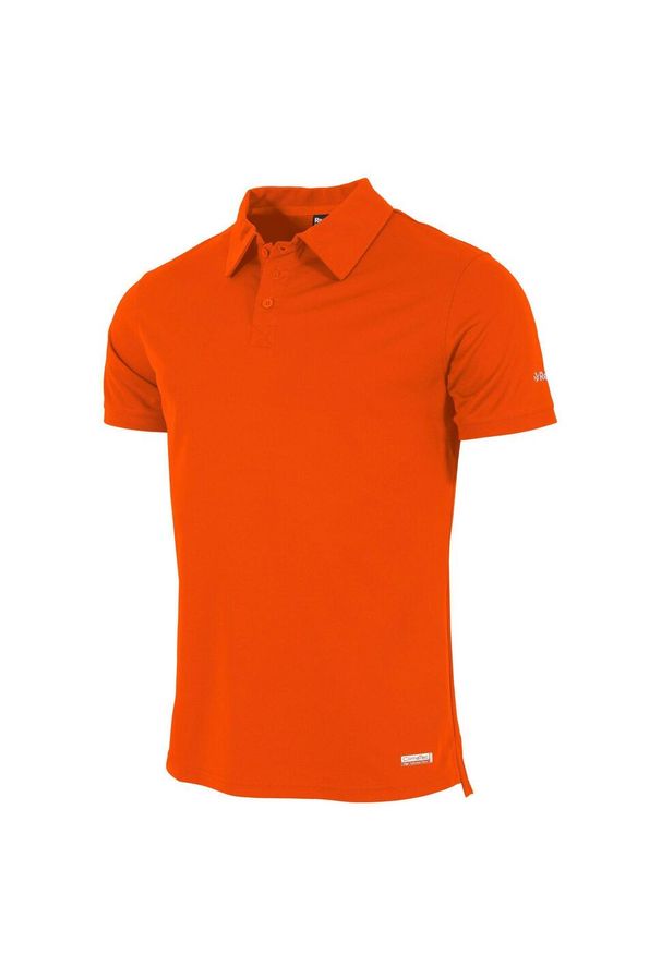 REECE - Polo Reece Australia Eliot. Typ kołnierza: polo. Kolor: pomarańczowy. Materiał: materiał, skóra