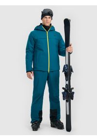 4f - 4F Kurtka narciarska membrana 8000 męska - granatowa XL. Kolor: niebieski. Materiał: poliester, materiał. Sezon: zima #2