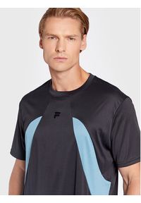 Fila T-Shirt Rhodos FAM0125 Czarny Regular Fit. Kolor: czarny. Materiał: syntetyk