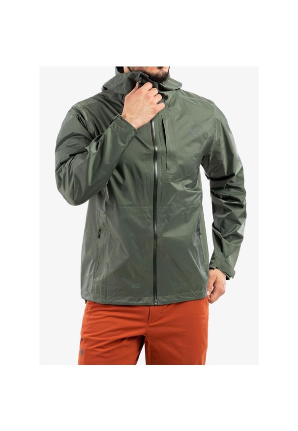 Kurtka membranowa męska Black Diamond Treeline Rain Shell. Kolor: zielony