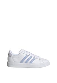 Adidas - Grand Court Cloudfoam Lifestyle Court Comfort Shoes. Kolor: biały, szary, niebieski, wielokolorowy. Materiał: materiał. Model: Adidas Cloudfoam