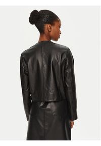 TOMMY HILFIGER - Tommy Hilfiger Kurtka skórzana WW0WW43781 Czarny Regular Fit. Kolor: czarny. Materiał: skóra #2