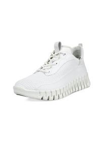 ecco - Buty do chodzenia damskie Ecco Gruuv. Kolor: biały. Materiał: materiał, skóra, syntetyk. Szerokość cholewki: normalna. Sport: turystyka piesza