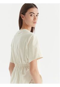 Adidas by Stella McCartney - adidas by Stella McCartney T-Shirt JX6775 Beżowy Regular Fit. Kolor: beżowy. Materiał: bawełna #5