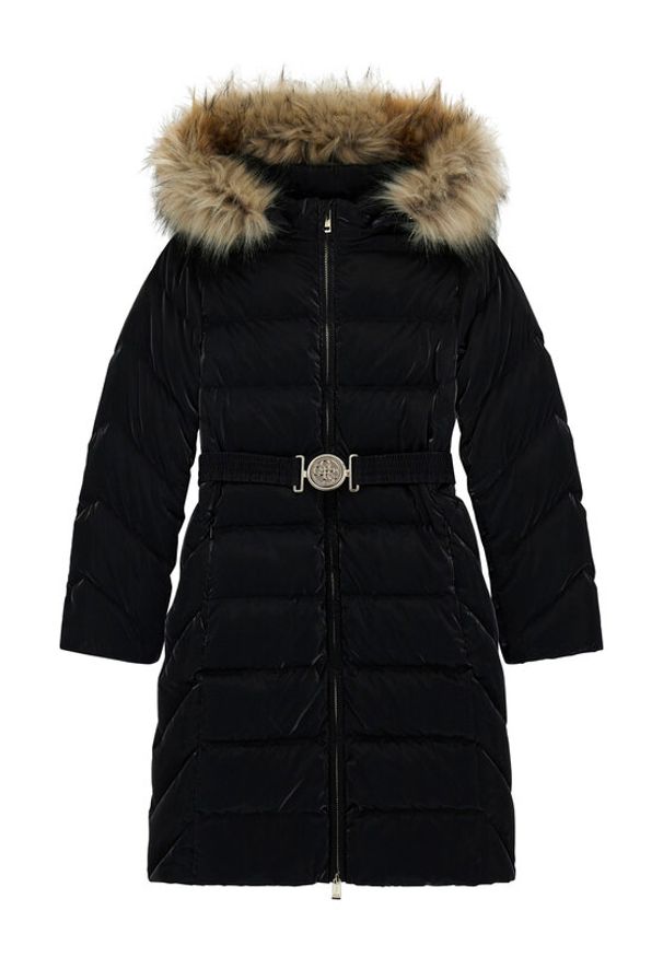 Guess Płaszcz zimowy J5BL19 W3080 Czarny Regular Fit. Kolor: czarny. Materiał: syntetyk. Sezon: zima