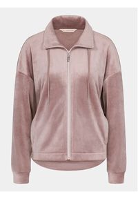 Triumph Bluza Cozy Comfort Velour Zip Jacket 10216555 Brązowy Regular Fit. Kolor: brązowy. Materiał: wiskoza, welur #6