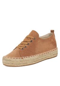 DeeZee Espadryle ZF230819 Brązowy. Kolor: brązowy. Materiał: materiał #3