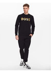 BOSS - Boss Bluza Salbo 1 50482898 Czarny Regular Fit. Kolor: czarny. Materiał: bawełna #6