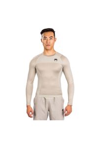 VENUM - Longsleeve męski Venum G-Fit Air Rashguards. Kolor: beżowy. Długość rękawa: długi rękaw