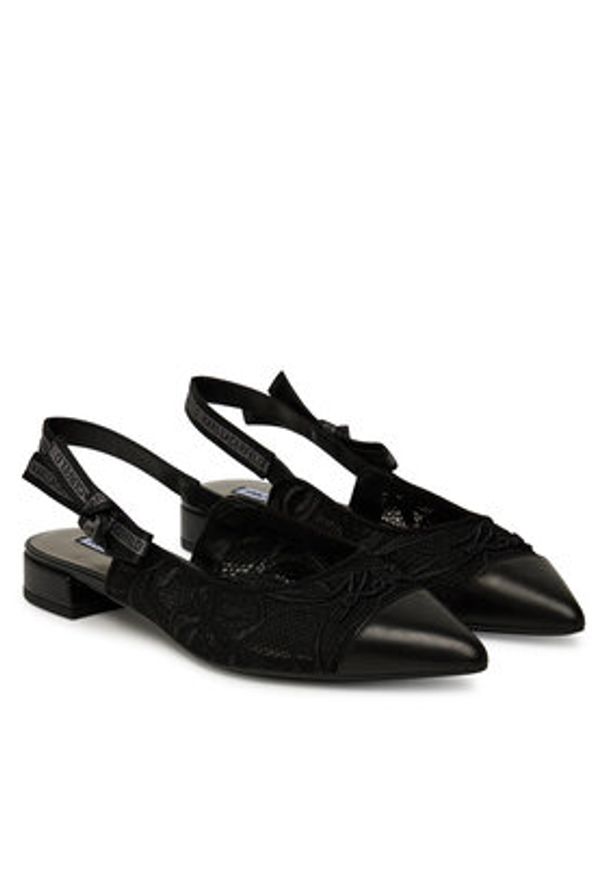 Karl Lagerfeld - KARL LAGERFELD Sandały Kerrie KL40152A Czarny. Kolor: czarny. Materiał: materiał