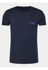 Emporio Armani Underwear Komplet 2 t-shirtów 111670 4R715 06236 Granatowy Regular Fit. Kolor: niebieski. Materiał: bawełna #5