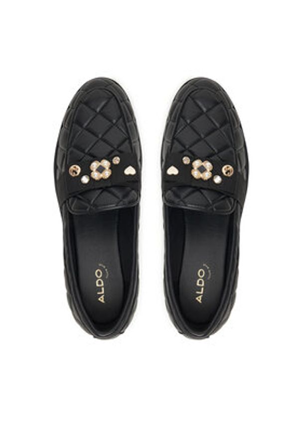 Aldo Loafersy Bissamo 14115088 Czarny. Kolor: czarny. Materiał: skóra