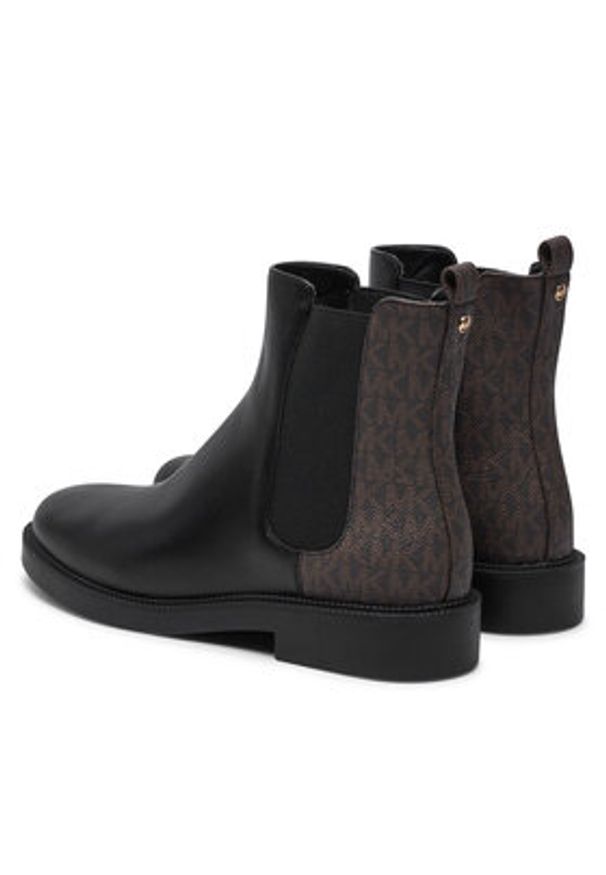 MICHAEL Michael Kors Sztyblety Hazel Chelsea Bootie 40F4HZMEFL Czarny. Kolor: czarny. Materiał: skóra