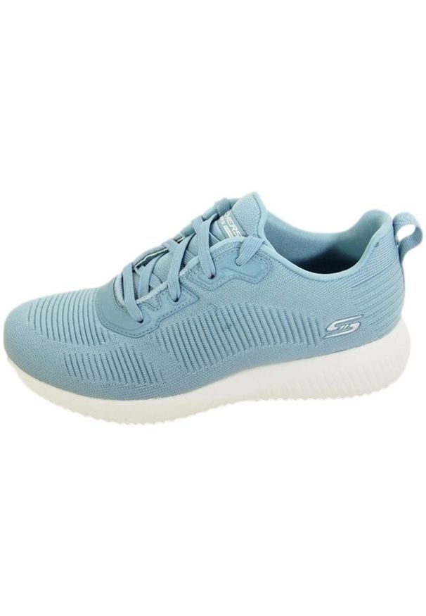 skechers - Buty damskie SKECHERS Bobs Sport Squad Tough Talk. Kolor: niebieski. Model: Skechers Sport. Sport: turystyka piesza