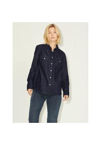 Koszula damska JJXX sophi denim. Kolor: czarny, brązowy, wielokolorowy, szary. Materiał: denim
