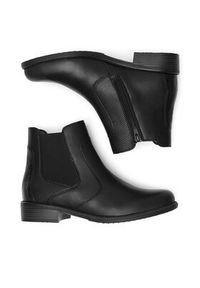 Remonte Botki D0F70-01 Czarny. Kolor: czarny. Materiał: skóra #6