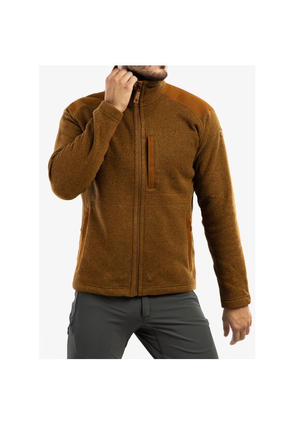 Fjällräven - Bluza turystyczna męska Fjallraven Buck Fleece. Kolor: brązowy