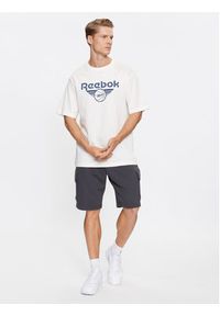 Reebok T-Shirt Basketball IL4435 Biały Regular Fit. Kolor: biały. Materiał: bawełna #3