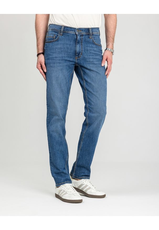 Męskie Spodnie Jeansowe Mustang Style Washington Straight Denim Blue 1018017 5000 782