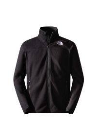 Bluza The North Face 100 Glacier Full-Zip Fleece 0A855XJK31 - czarna. Okazja: na co dzień. Kolor: czarny. Materiał: poliester. Styl: casual, klasyczny