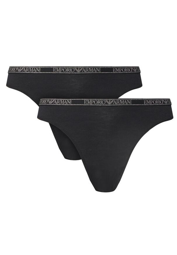 Emporio Armani Underwear Komplet fig EW000406 AF10889 MC005 Czarny. Kolor: czarny. Materiał: wiskoza