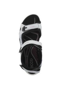 ecco - Buty do chodzenia damskie Ecco 06956360563. Zapięcie: rzepy. Kolor: niebieski. Materiał: guma, tkanina. Sport: turystyka piesza