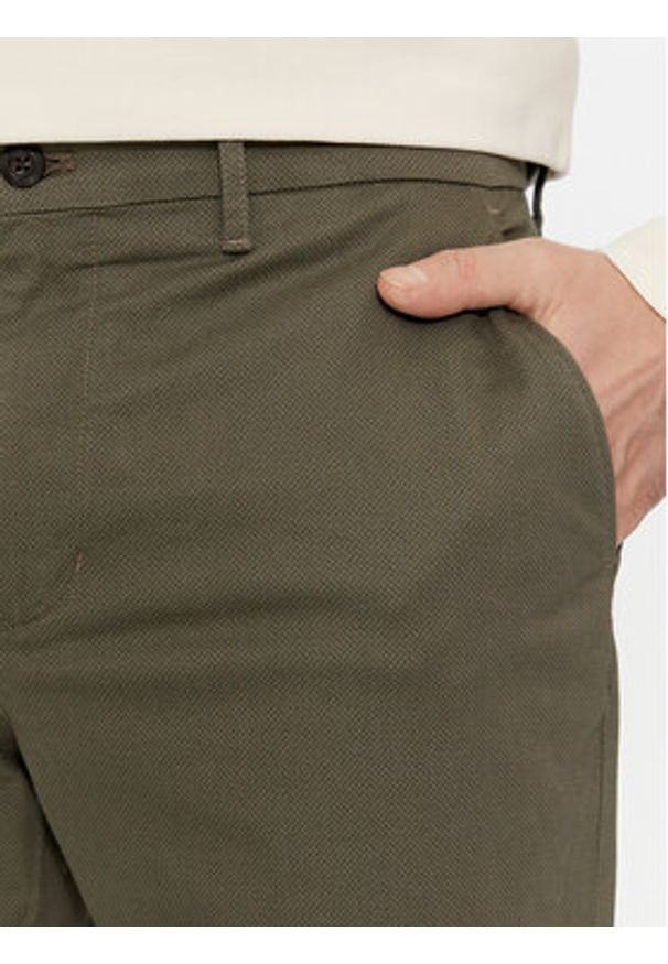 TOMMY HILFIGER - Tommy Hilfiger Chinosy Denton MW0MW33938 Khaki Slim Fit. Kolor: brązowy. Materiał: bawełna